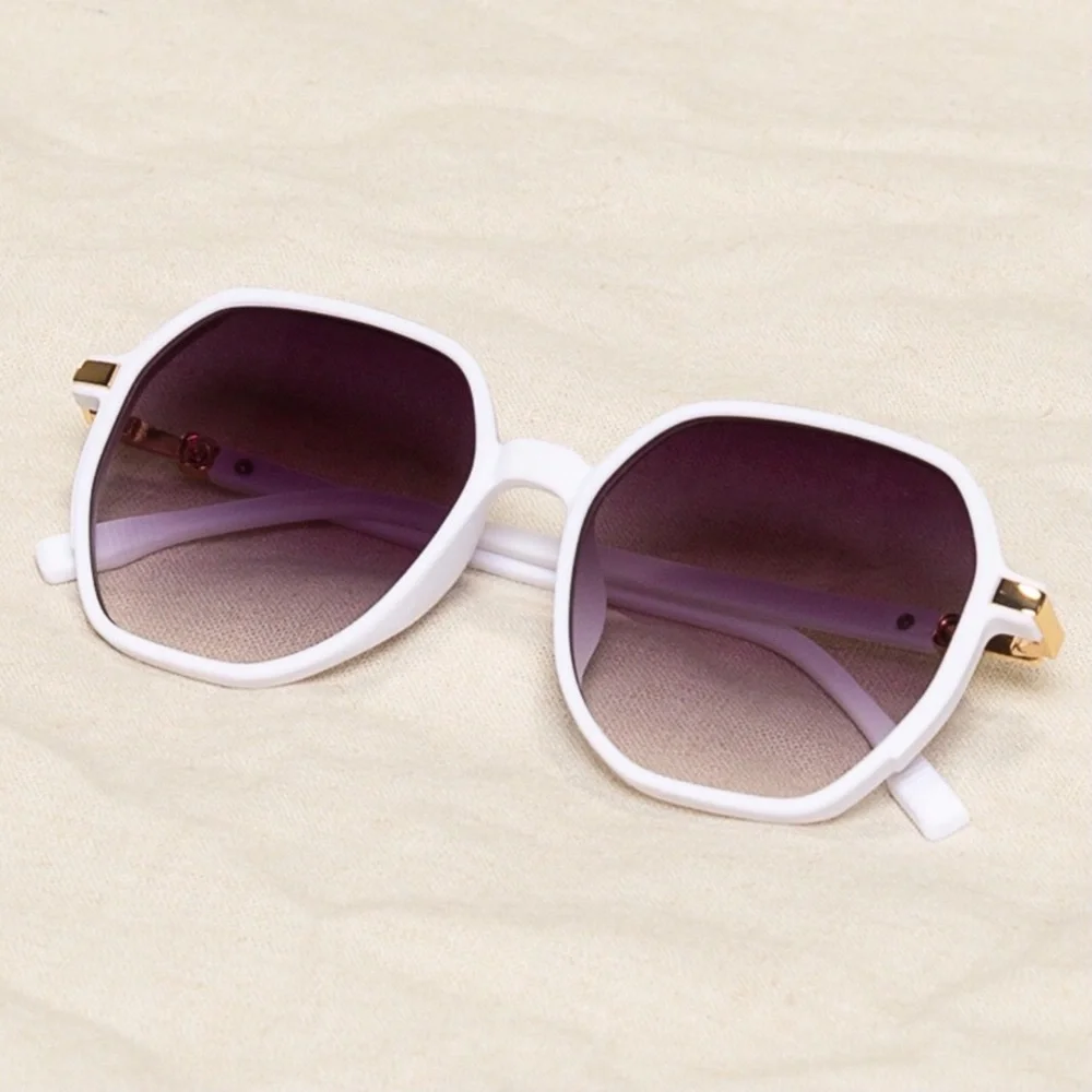 POL White Trendy Oversized Fashion Sunnies